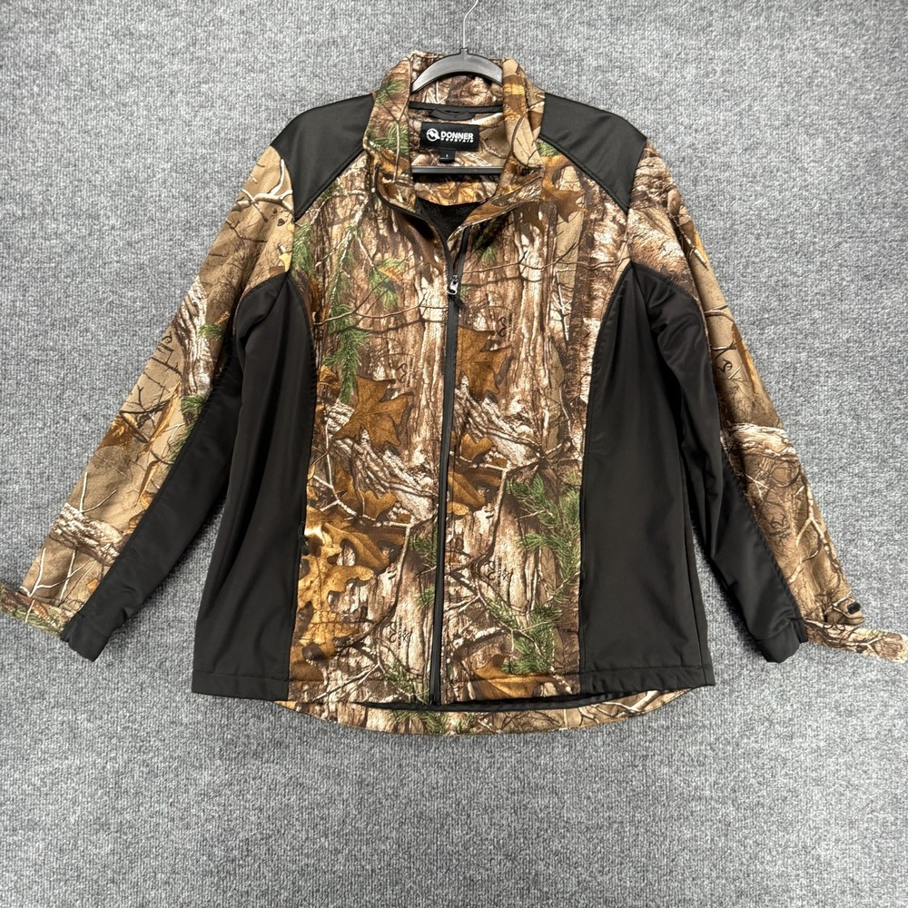 Donner Mountain Jacket Mens L Real Tree Camo Full Zip Outdoors Hiking‎ Gorpcore